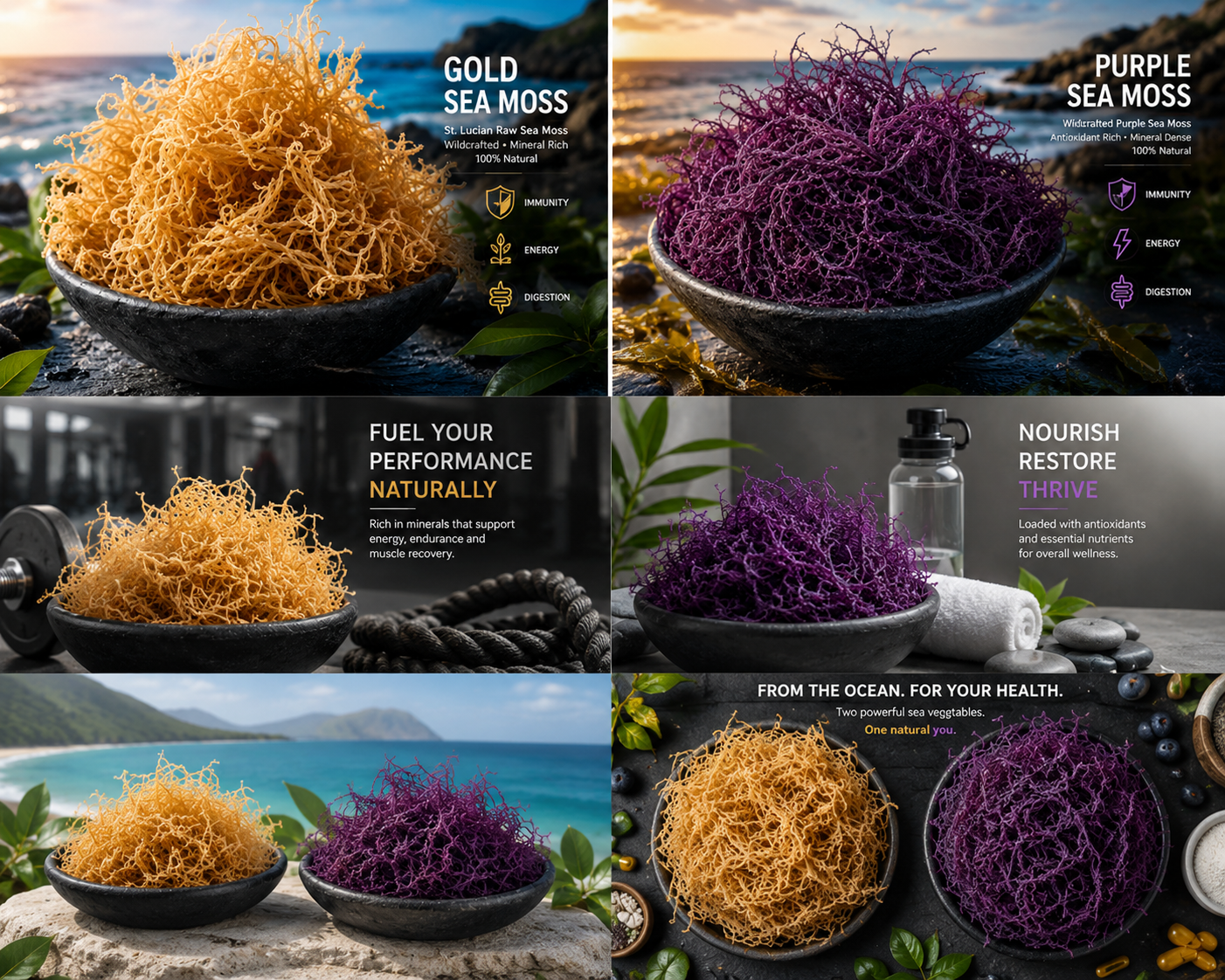 Raw Premium Purple - St Lucian Seamoss (Bulk)