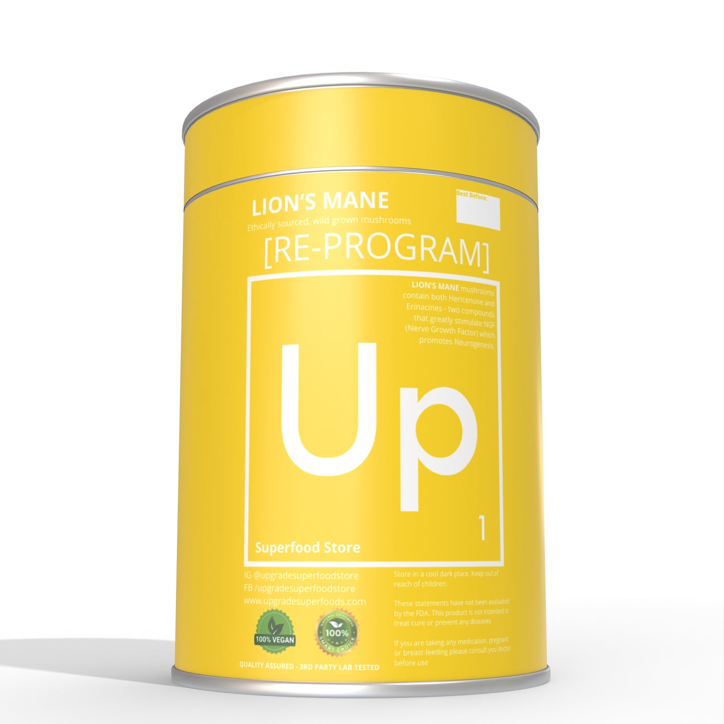 [RE-PROGRAM] Organic Lions's Mane - Mushroom Powder